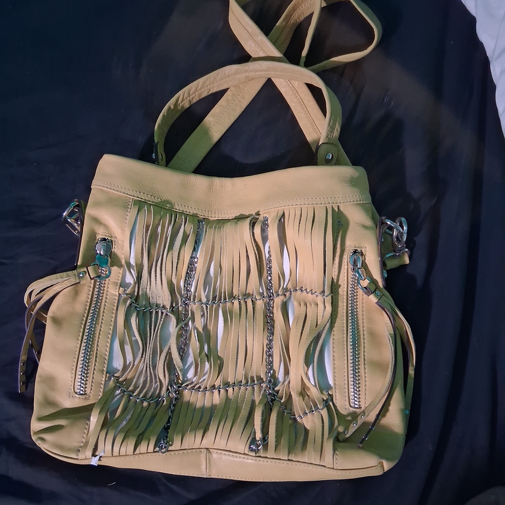 Stylish Tan Fringe Women's Bag